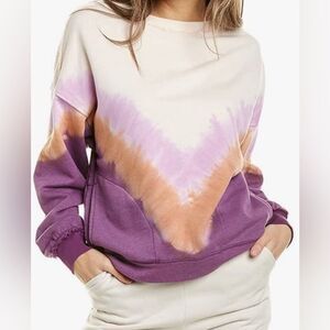 Free People Movement Ombré Metti Tie Dye Crewneck Sweatshirt